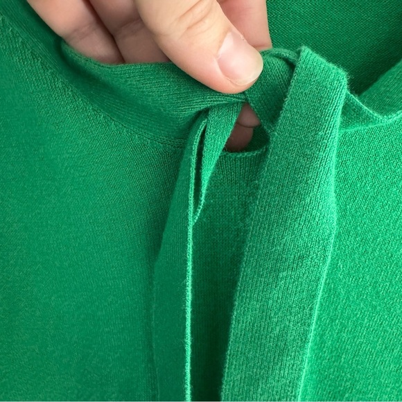 CAbi Vibrant Bowcore Green Knit Old Money Academia Top Size XS - Picture 3 of 7